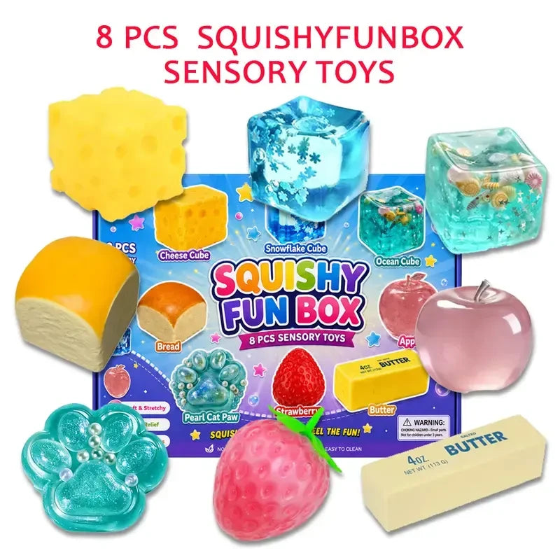 Malt Sugar Squishy Fidget Toy Set